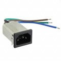 10GENW3QM-R(H) - PWR ENT RCPT IEC320-C14 PNL WIRE