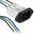 1-6609985-5 - PWR ENT RCPT IEC320-C14 PNL WIRE
