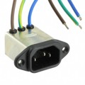 06GEEW3V - PWR ENT RCPT IEC320-C14 PNL WIRE