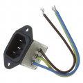 1609016-7 - PWR ENT RCPT IEC320-C14 PNL WIRE