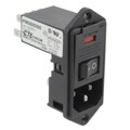 7-6609959-0 - PWR ENT MOD RCPT IEC320-C14 PNL