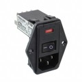 7-6609955-6 - PWR ENT MOD RCPT IEC320-C14 PNL
