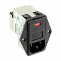 7-6609929-6 - PWR ENT MOD RCPT IEC320-C14 PNL
