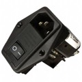 6609123-4 - PWR ENT MOD RCPT IEC320-C14 PNL