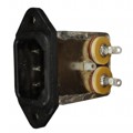6609014-2 - PWR ENT RCPT IEC320-C14 PNL SLDR