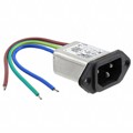 1-6609985-3 - PWR ENT RCPT IEC320-C14 PNL WIRE