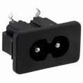 4300.0099 - PWR ENT RCPT IEC320-C8 PNL SLDR