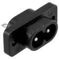 4300.0096 - PWR ENT RCPT IEC320-C8 PNL SLDR