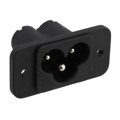 4300.0100 - PWR ENT RCPT IEC320-C6 PNL SLDR