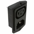 4304.6001 - PWR ENT IN/OUT IEC320-2-2F PNL