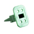 AW4S - CONN PLUG WEDGE 4POS GREEN