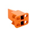 AWP-4S - CONN PLUG WEDGE 4POS ORANGE
