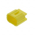 174355-7 - CONN CAP 2POS DBL LOCK YELLOW