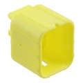 174260-7 - CONN CAP 4POS DBL LOCK YELLOW