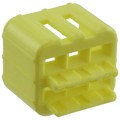 174265-7 - CONN CAP 6POS DOUBLE LOCK YELLOW