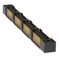 QFSS-104-04.25-L-D-GP - .635MM DOUBLE ROW SHIELDED TERMI