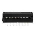 SIP110-PPPC-D08-ST-BK - CONN DIP HDR IDC 16POS 28AWG PCB