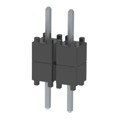 DW-02-07-T-S-200 - CONN HDR 2POS 0.1 STACK T/H TIN