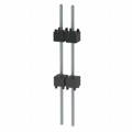 EW-02-12-T-S-500 - CONN HDR 2POS 0.1 STACK T/H TIN
