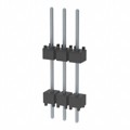 DW-03-10-T-S-450 - CONN HDR 3POS 0.1 STACK T/H TIN