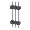 DW-03-10-T-S-600 - CONN HDR 3POS 0.1 STACK T/H TIN