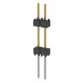 EW-02-12-L-S-500 - CONN HDR 2POS 0.1 STACK T/H GOLD