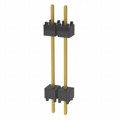 DW-02-10-G-S-600 - CONN HDR 2POS 0.1 STACK T/H GOLD