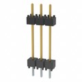 DW-03-10-L-S-600 - CONN HDR 3POS 0.1 STACK T/H GOLD