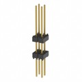 EW-02-13-G-D-400 - CONN HDR 4POS 0.1 STACK T/H GOLD