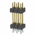DW-03-10-S-D-500 - CONN HDR 6POS 0.1 STACK T/H GOLD