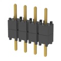 DW-04-07-G-S-200 - CONN HDR 4POS 0.1 STACK T/H GOLD