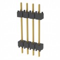 DW-04-10-G-S-600 - CONN HDR 4POS 0.1 STACK T/H GOLD