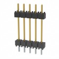 DW-05-10-L-S-600 - CONN HDR 5POS 0.1 STACK T/H GOLD