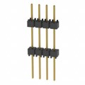 EW-04-12-G-S-500 - CONN HDR 4POS 0.1 STACK T/H GOLD