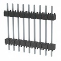 DW-09-10-T-S-600 - CONN HDR 9POS 0.1 STACK T/H TIN