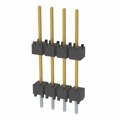 DW-04-10-F-S-450 - CONN HDR 4POS 0.1 STACK T/H GOLD