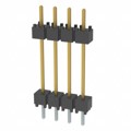DW-04-10-S-S-600 - CONN HDR 4POS 0.1 STACK T/H GOLD