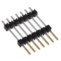 ZW-07-11-L-S-550-120 - CONN HDR 7POS 0.1 STACK T/H GOLD