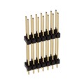 76745-121R14LF - CONN HDR 14POS 0.1 STACK T/H