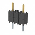 DW-03-07-S-S-200-002 - CONN HDR 3POS 0.1 STACK T/H GOLD