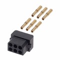 M80-8880605 - CONN RCPT 6P CRIMP 24-28AWG GOLD