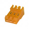 640599-3 - CONN RCPT 3P IDC 18AWG TIN-LEAD