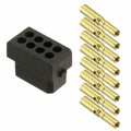 M80-8440845 - CONN RCPT 8P CRIMP 24-28AWG GOLD