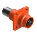 ATHP041P08NN-50-ORG - 8MM RIGHT ANGLE PLUG, ORANGE