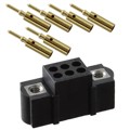 M80-5600605 - CONN HEADER 6P CRIMP 22AWG GOLD