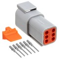 ATM04-6P-KIT01 - CONN RCPT 6POS CRIMP 16-22AWG
