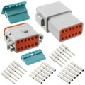 AT12PS-CKIT - CONN PLUG&amp;RCP 12P CRIMP 16-18AWG