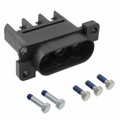 EV1-62RA-3SB - CONN RCPT 3POS SCREW SILVER