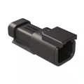 ATM04-2P-RB120BK - 2-WAY RECEPTACLE, A KEY, 120 OHM