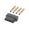 M80-8450445 - CONN RCPT 4P CRIMP 24-28AWG GOLD